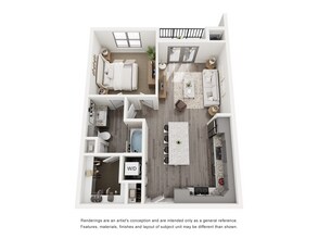 1B 1B 5204 floor plan